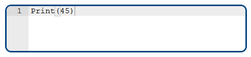 In the “code box”, when the input cursor is placed immediately to the left of a opening or closing brackets, a small box is shown around its pairing opening or closing bracket. This feature can be used to catch typing errors.