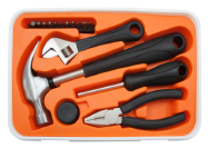 Bundling together related items: tool box.